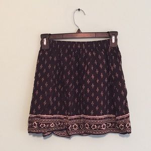 Women's patterned skater skirt